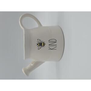 Rae Dunn White and Black Ceramic Watering Can Bee Kind